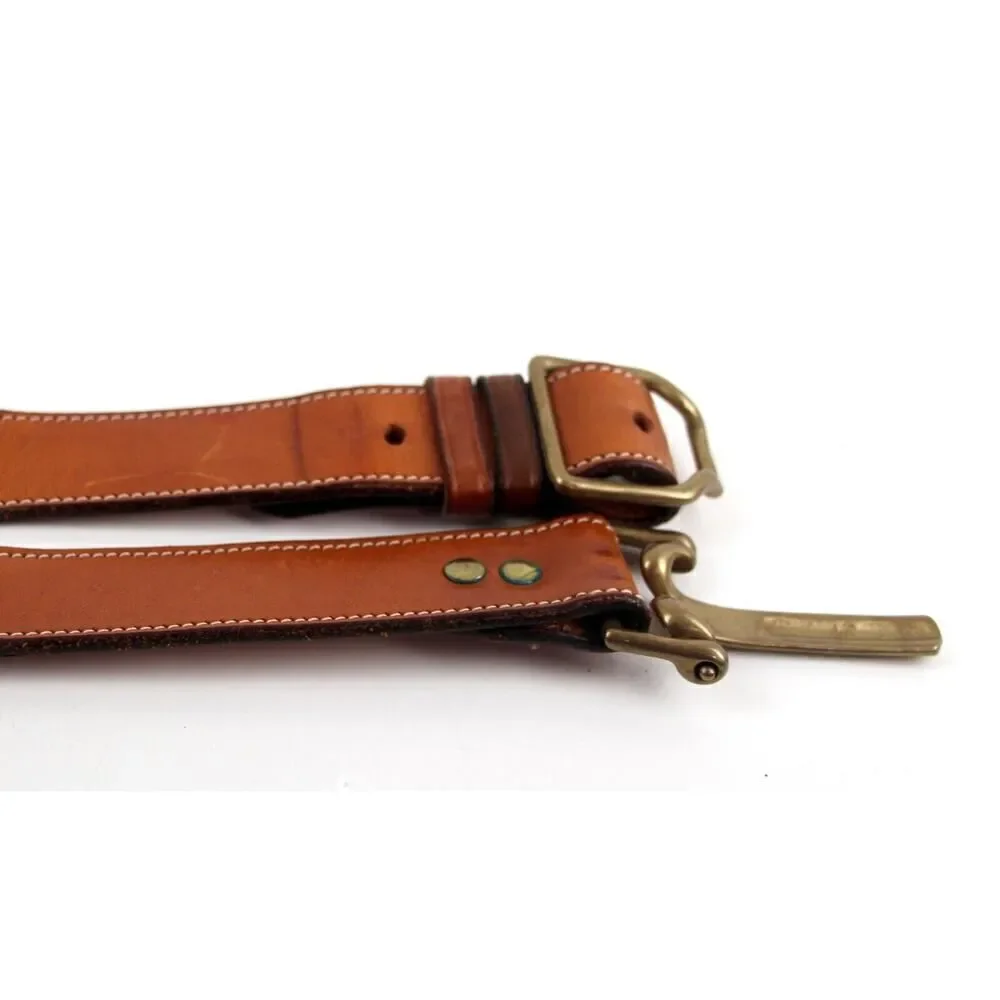 DKNY BROWN GENUINE LEATHER 1 1/8